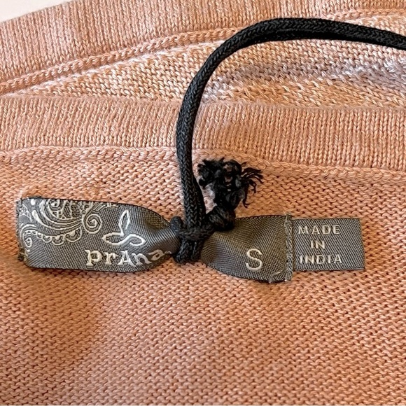 NEW Prana Madeline Organic Cotton pointelle pullover Sweater, blush pink, sz S - Picture 2 of 12